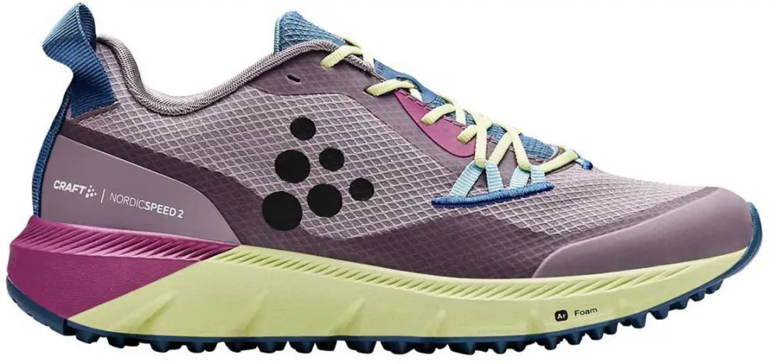 Craft ADV Nordic Speed 2 194722 Damen Laufschuhe - UK 4 - Geel/Lila - afbeelding 6 van 6