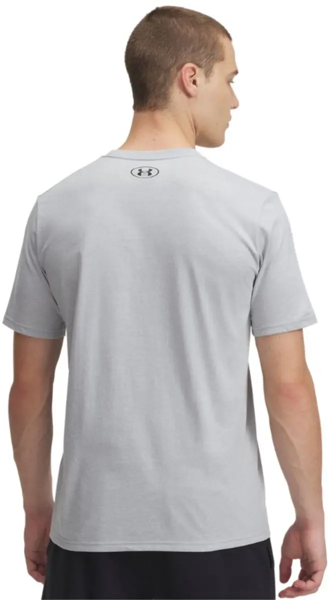 Under Armour M BOXED SPORTS UPDATED Heren Sportshirt - Mod Grijs Light Heather - Zwart - afbeelding 6 van 6