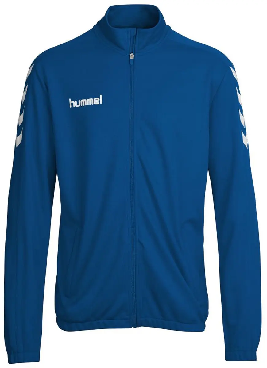 Hummel Core Poly Trainingsjack Senior XXL - Blauw/Wit - afbeelding 6 van 6