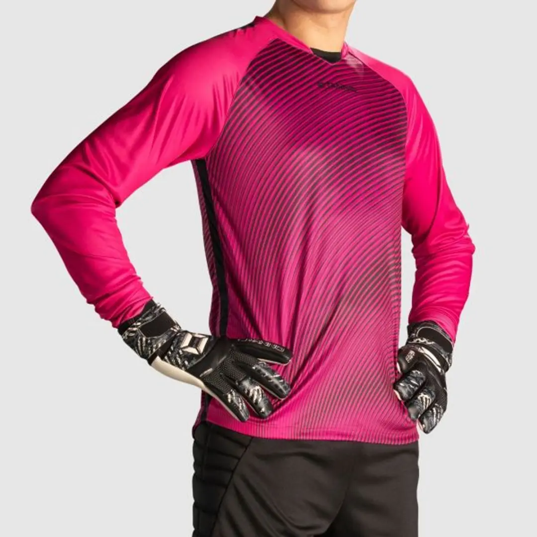 Stanno Vortex Keeper Shirt Long Sleeve - Maat L - Magenta/Zwart