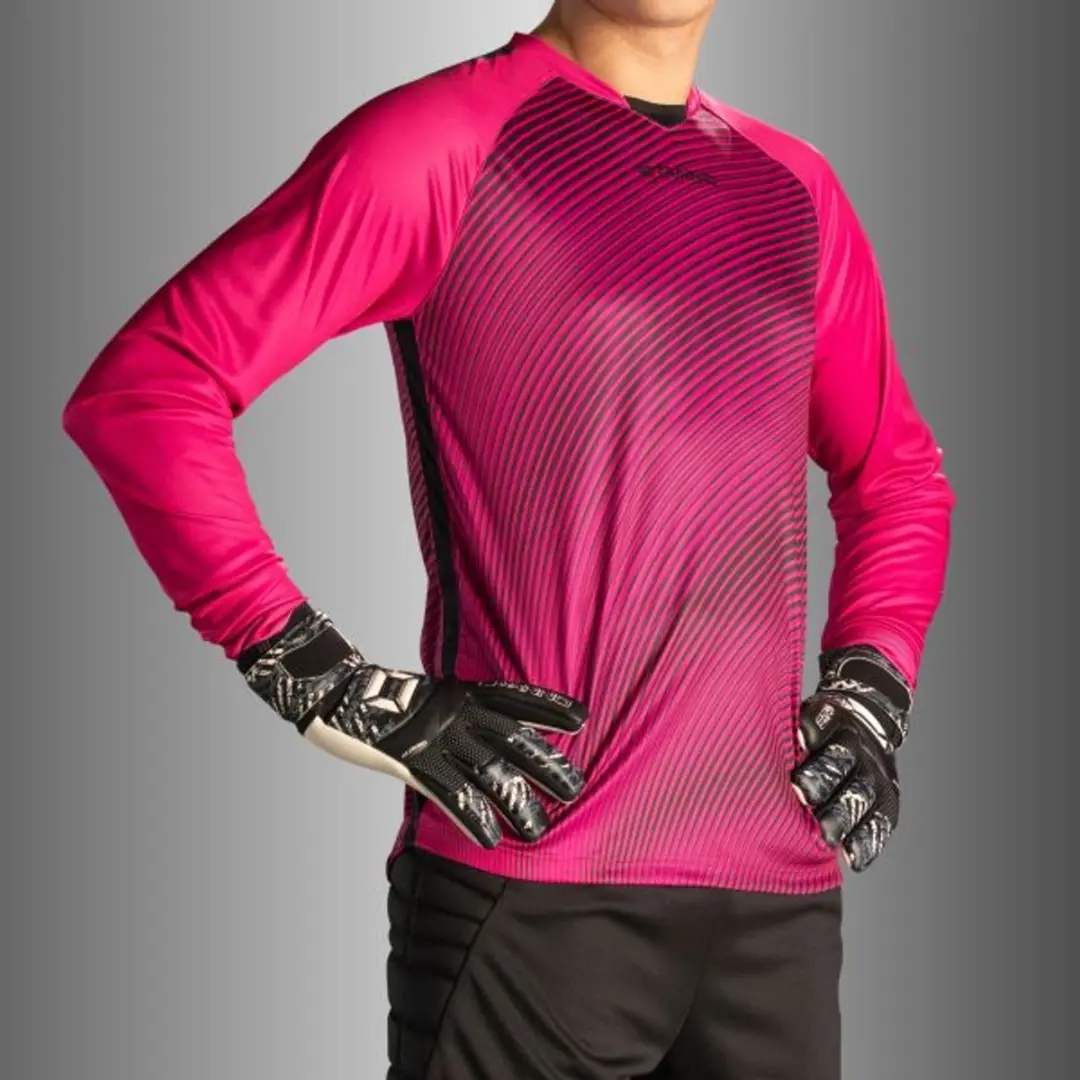 Stanno Vortex Keeper Shirt Long Sleeve - Maat L - Magenta/Zwart