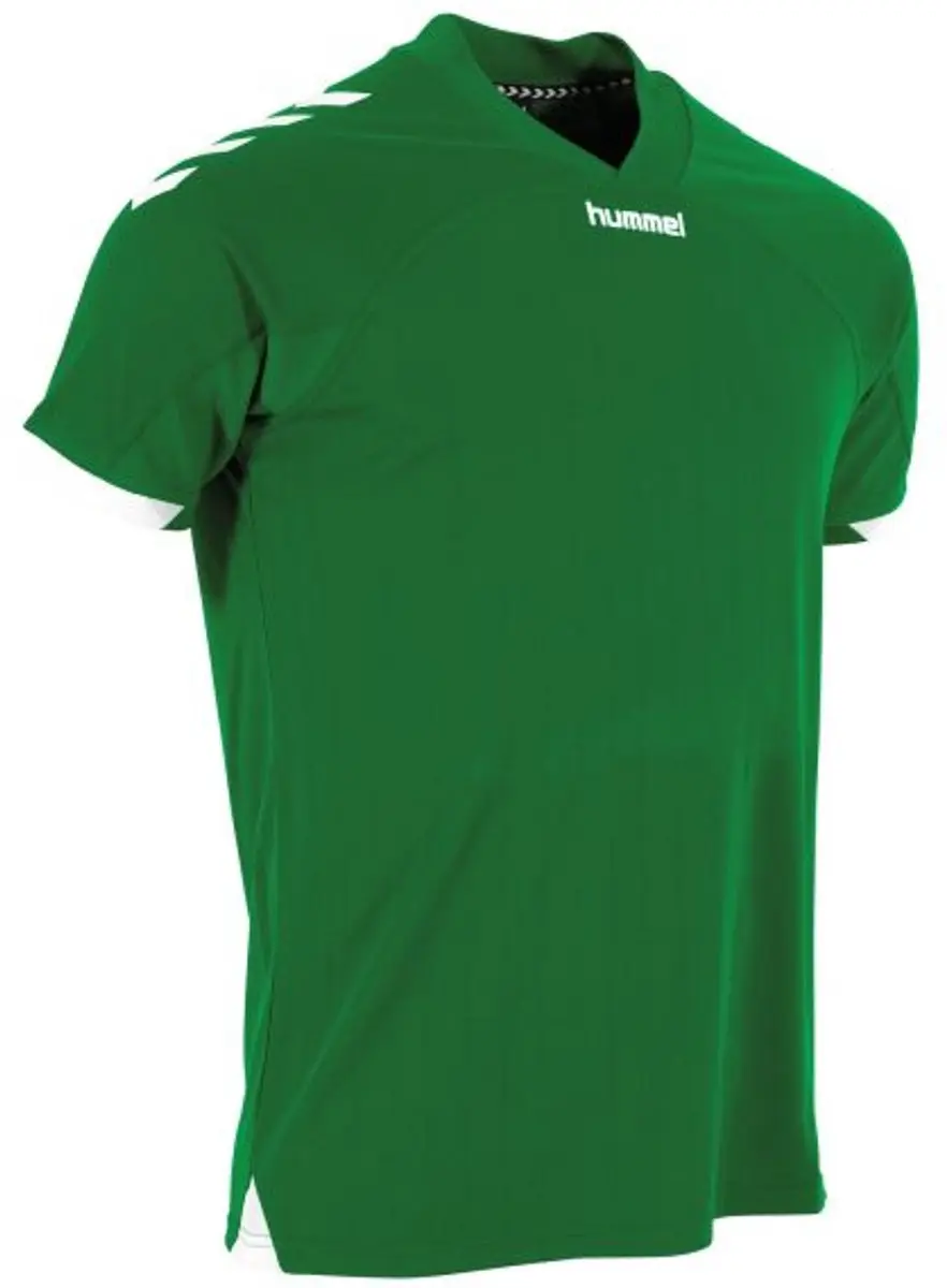 Hummel Fyn Shirt Heren - Groen/Wit L