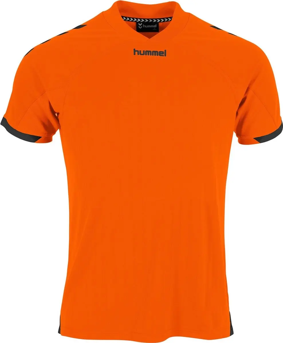 Hummel Fyn Shirt Heren - Oranje/Zwart M