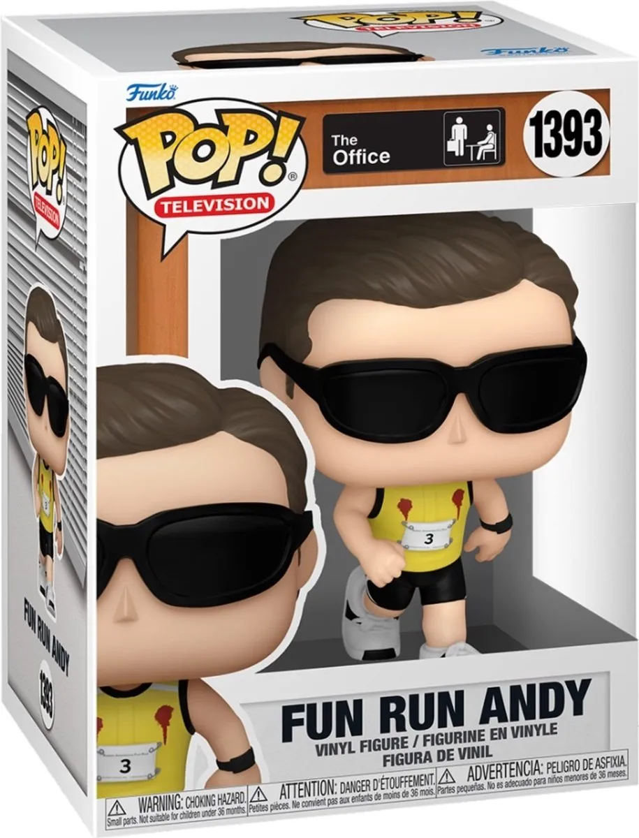 Funko Pop Television The Office Andy Fun Run #1393 - Multi