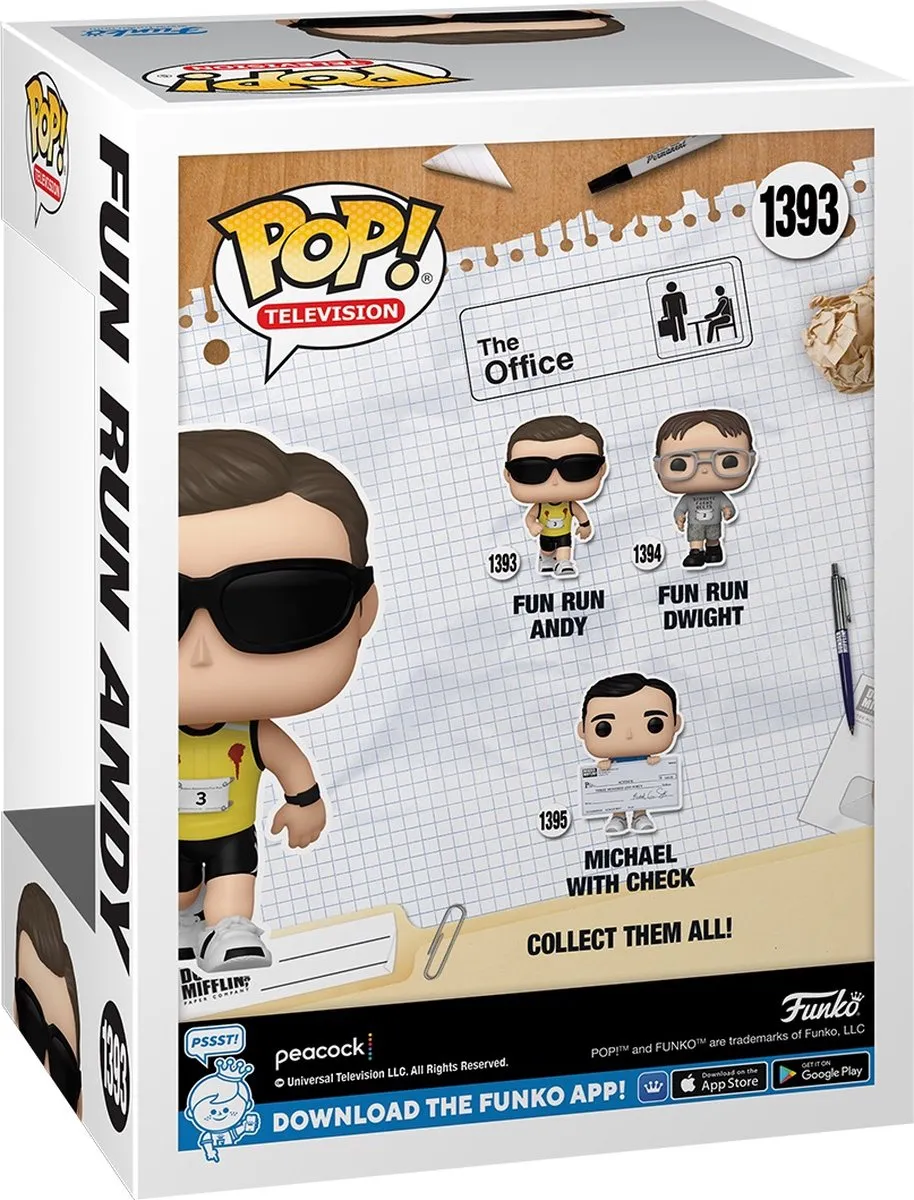 Funko Pop Television The Office Andy Fun Run #1393 - Multi