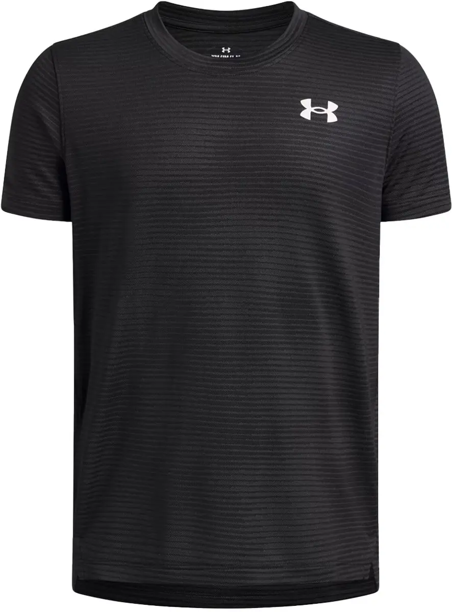 Under Armour Tech Vent Jacquard Trainingsshirt 140 - Zwart