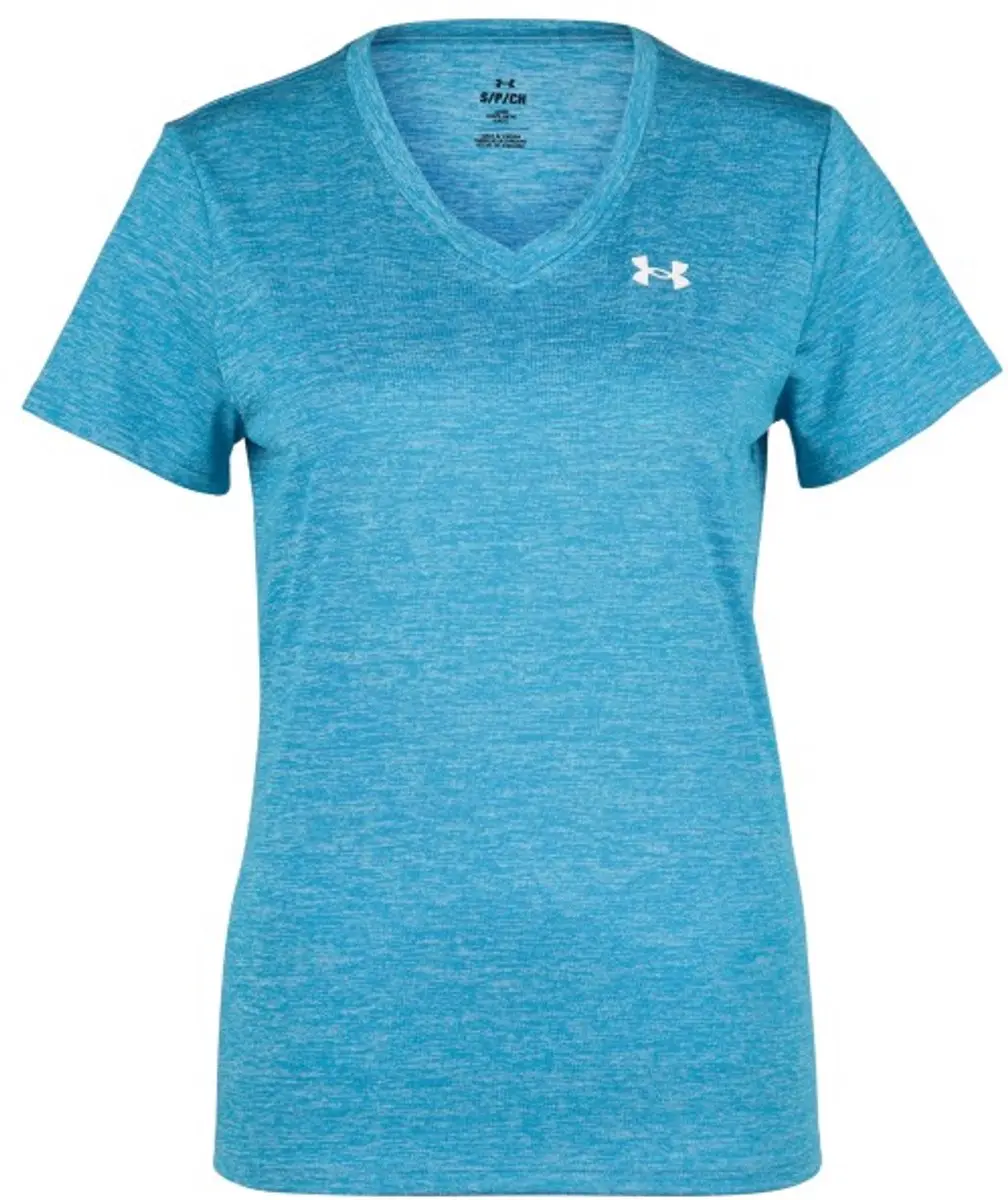 Under Armour Tech SSV-Twist Sportshirt Dames - Blauw - L