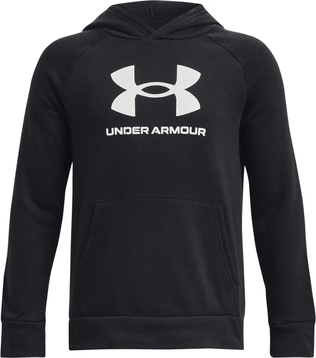 Under Armour UA Rival Fleece Hoodie 164 - Zwart/Wit