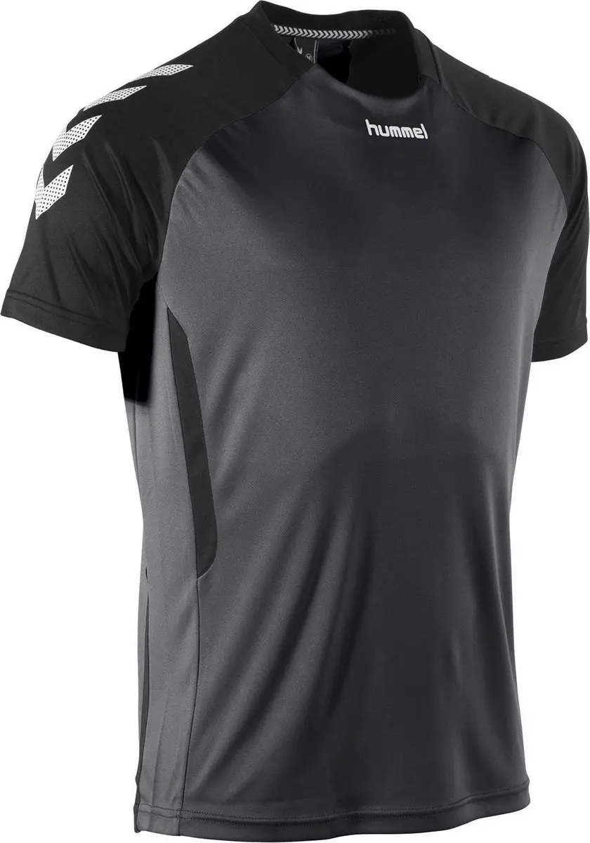 Hummel Aarhus Sportshirt Kids 152 - Zwart/Grijs