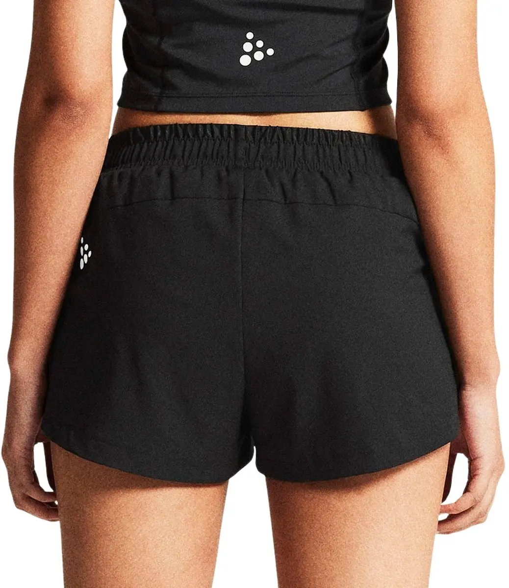 Craft Rush 2.0 Marathon Short Dames - Maat S - Zwart
