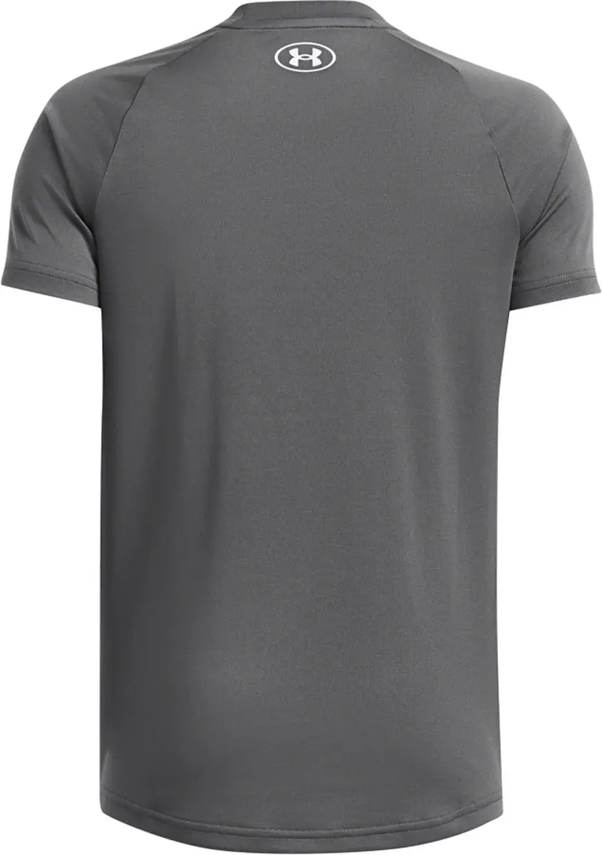 Under Armour UA Tech 2.0 SS Unisex Sportshirt 1363284-025 - Grijs/Wit