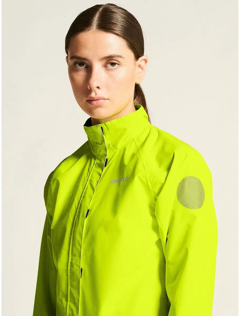 Craft Core Endur Hydro 2 Fietsregenjas Dames - Fluogeel L