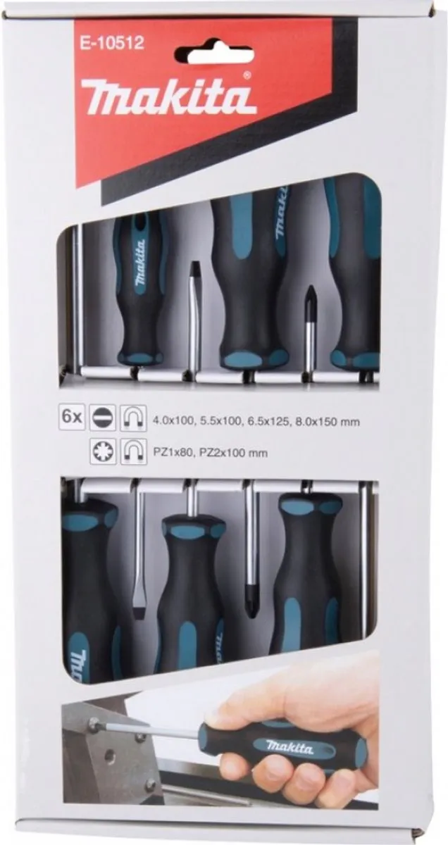 Makita E-10512 Schroevendraaierset 6-delig