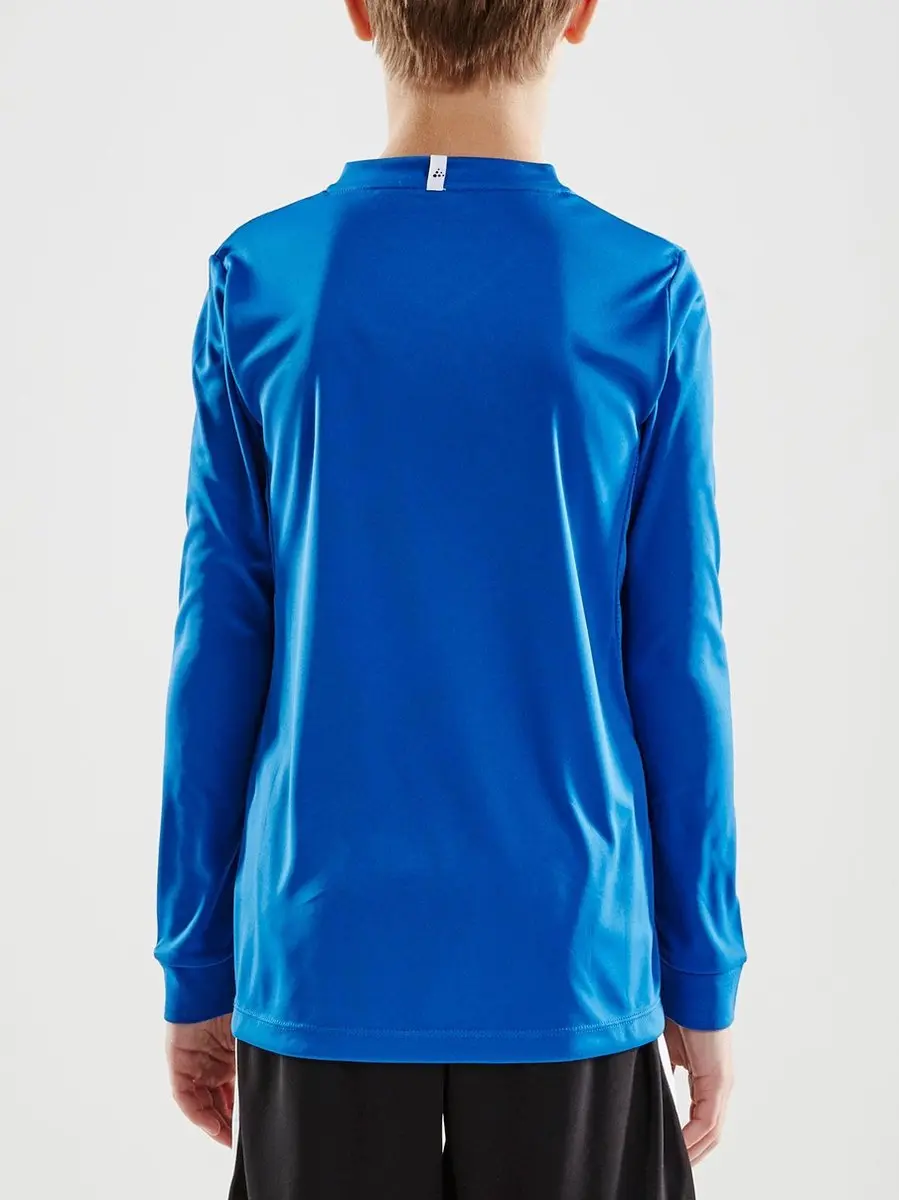 Craft Squad Jersey Solid LS Sportshirt 146 - Blauw/Wit