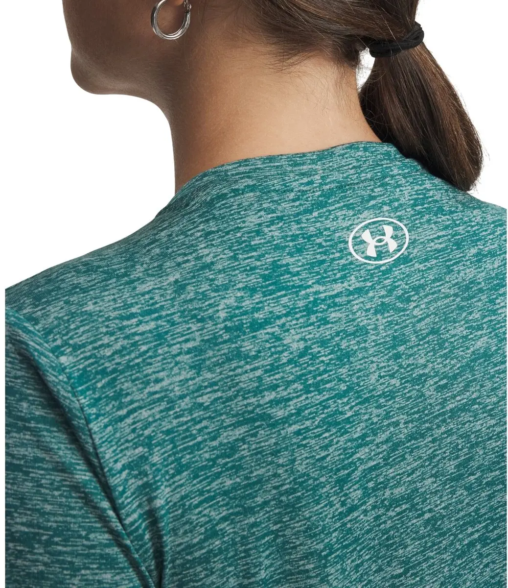Under Armour Tech Twist Shirt Dames - M - Donkergroen
