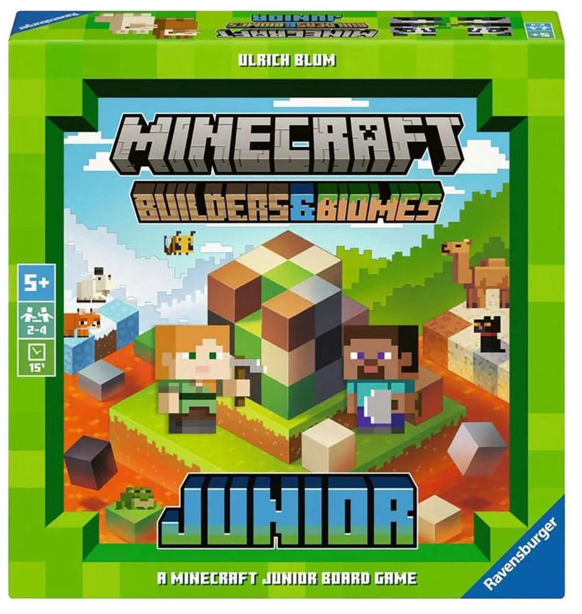 Ravensburger - Minecraft Builder & Biomes Junior - Bordspel - Vanaf 7 Jaar