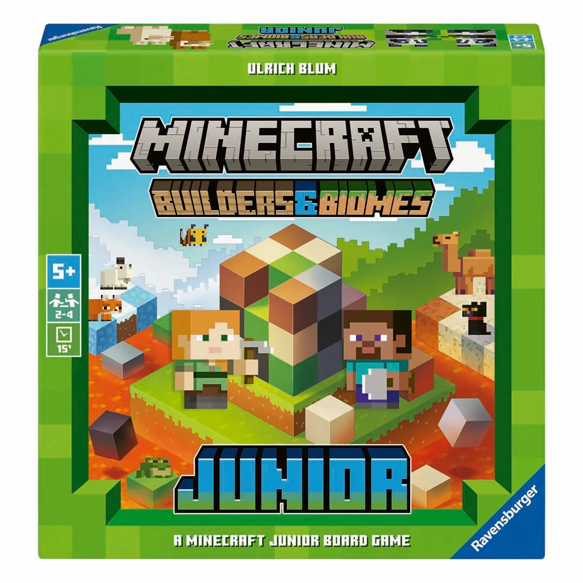 Ravensburger Minecraft Builder & Biomes Junior Bordspel 24615 - 2-4 Spelers