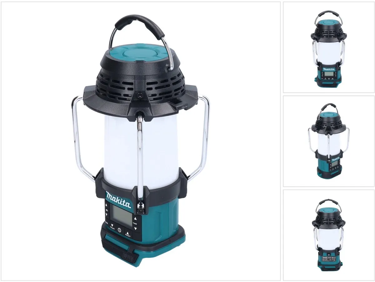 Makita DMR055 Campinglamp met Radio 260W - Blauw/Zwart