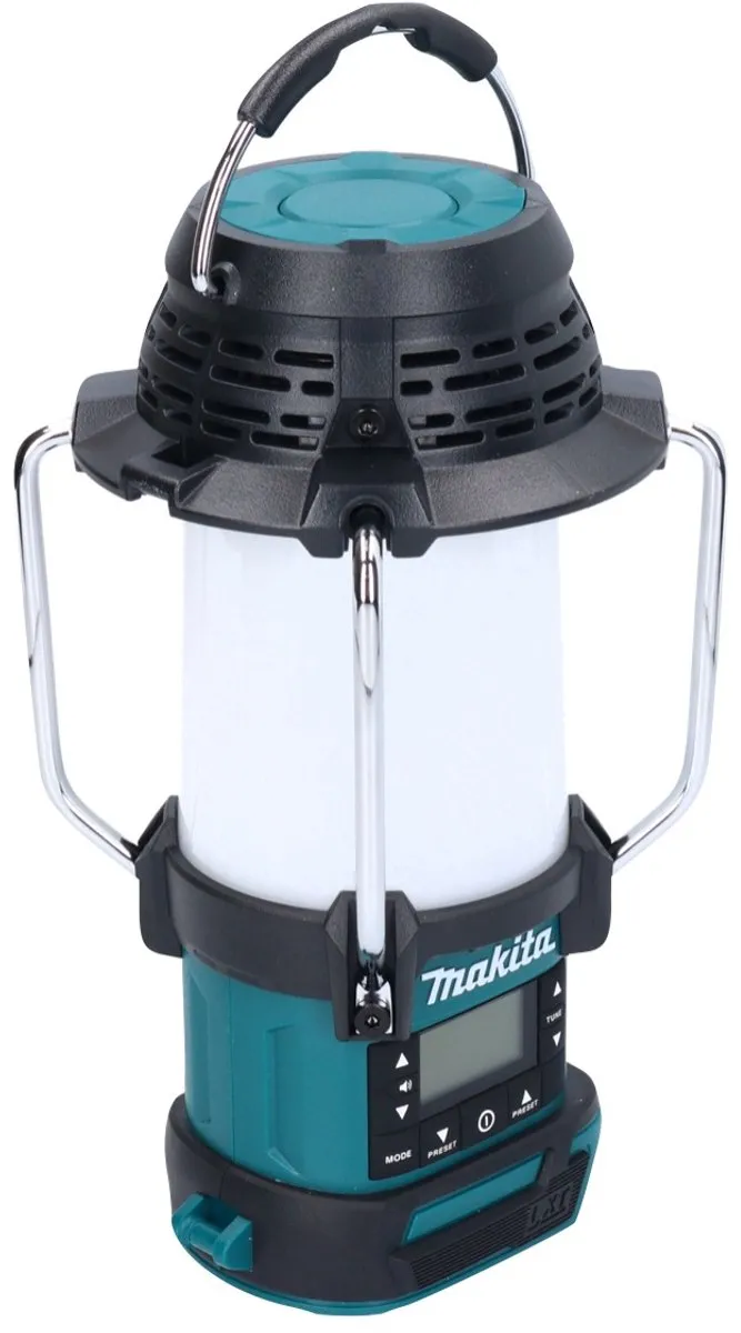 Makita DMR055 Campinglamp met Radio 260W - Blauw/Zwart