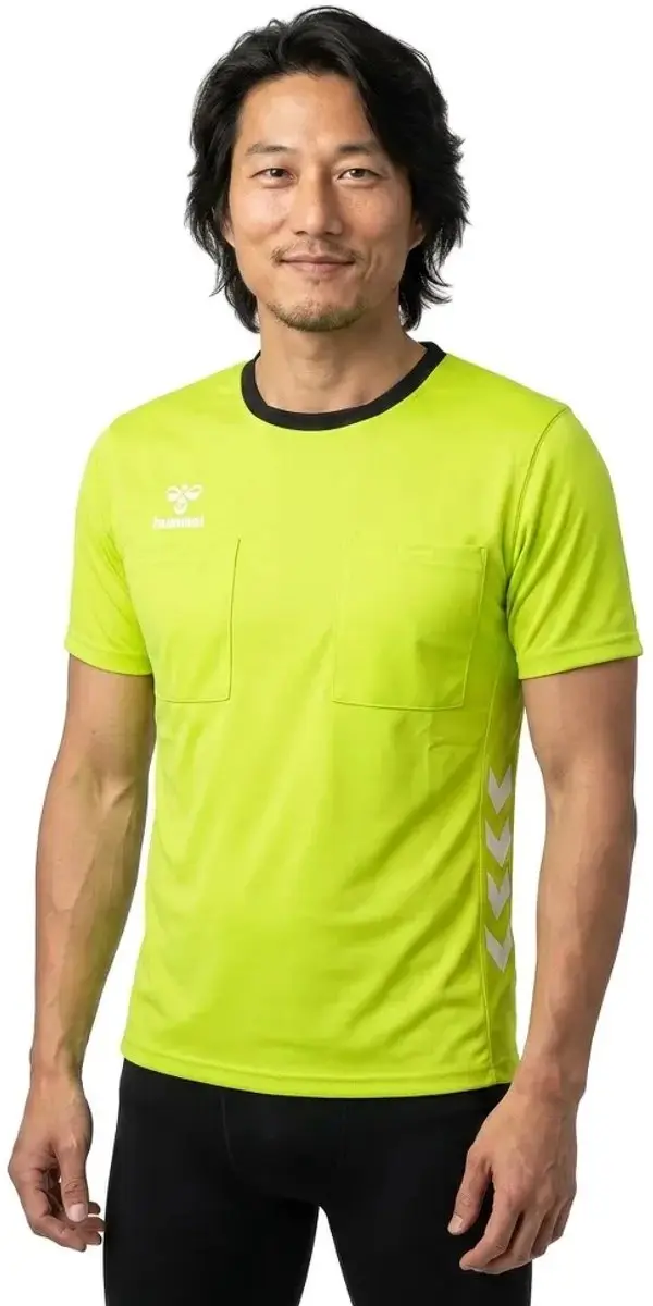 Hummel Referee Chevron SS Jersey Heren - Geel - XXL