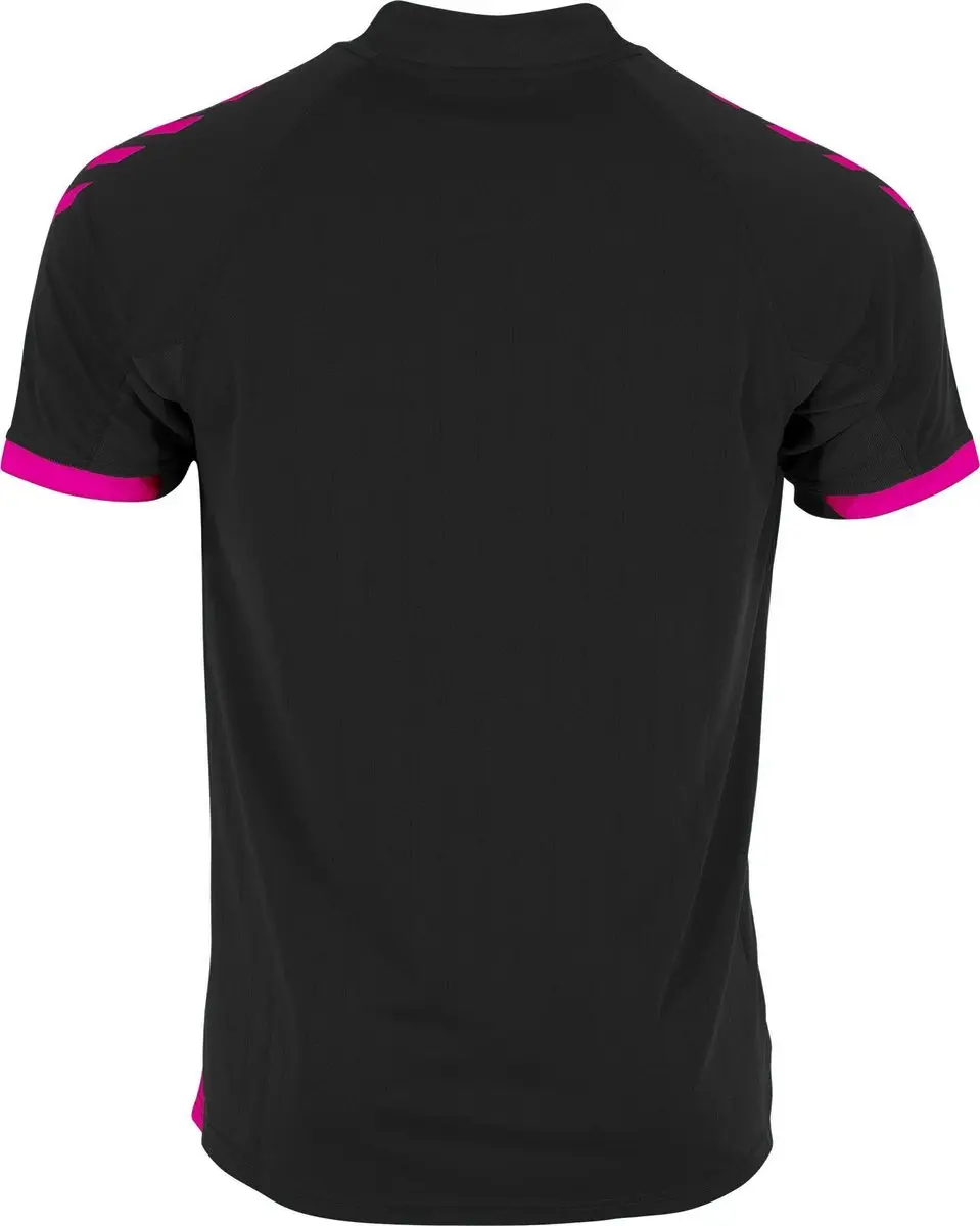 Hummel Fyn Shirt Korte Mouw Kinderen - Zwart/Magenta 140