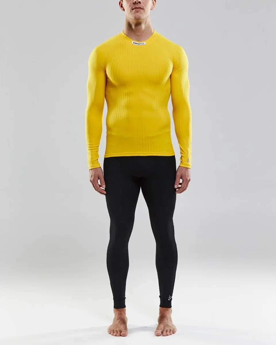 Craft Progress Baselayer Shirt Heren - Lange mouw - Geel - XL