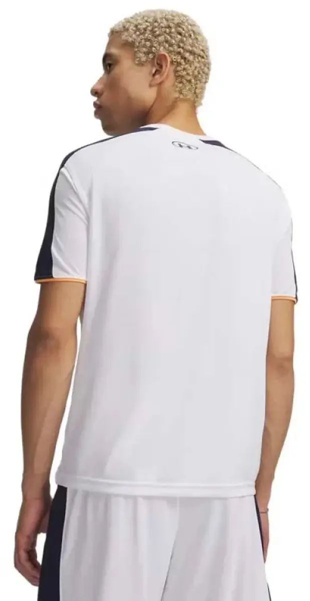 Under Armour UA M Challenger Train SS-BLU Heren Sportshirt - Wit/Navy XL