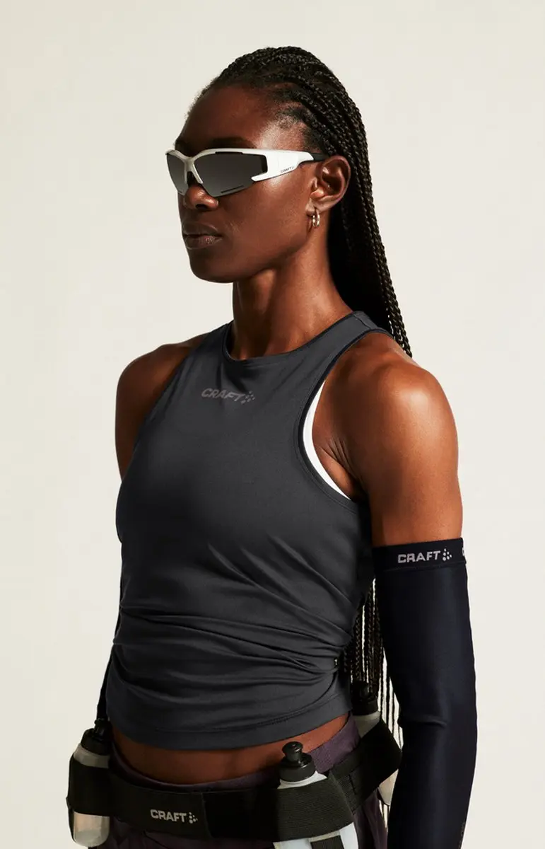 Craft Core Essence Singlet 2 W Dames Sportshirt - M - Zwart - afbeelding 6 van 6