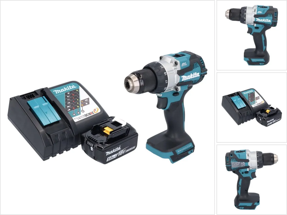 Makita DHP489RT1 Accu-klopboormachine 18V 73Nm