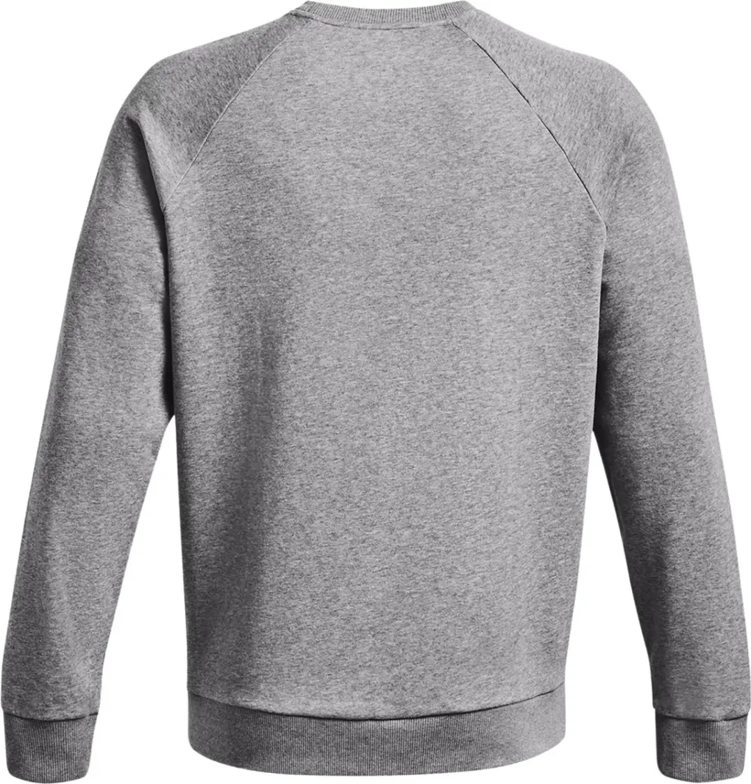 Under Armour Rival Fleece Crew Heren Sporttrui - Castlerock Light Heather/Wit