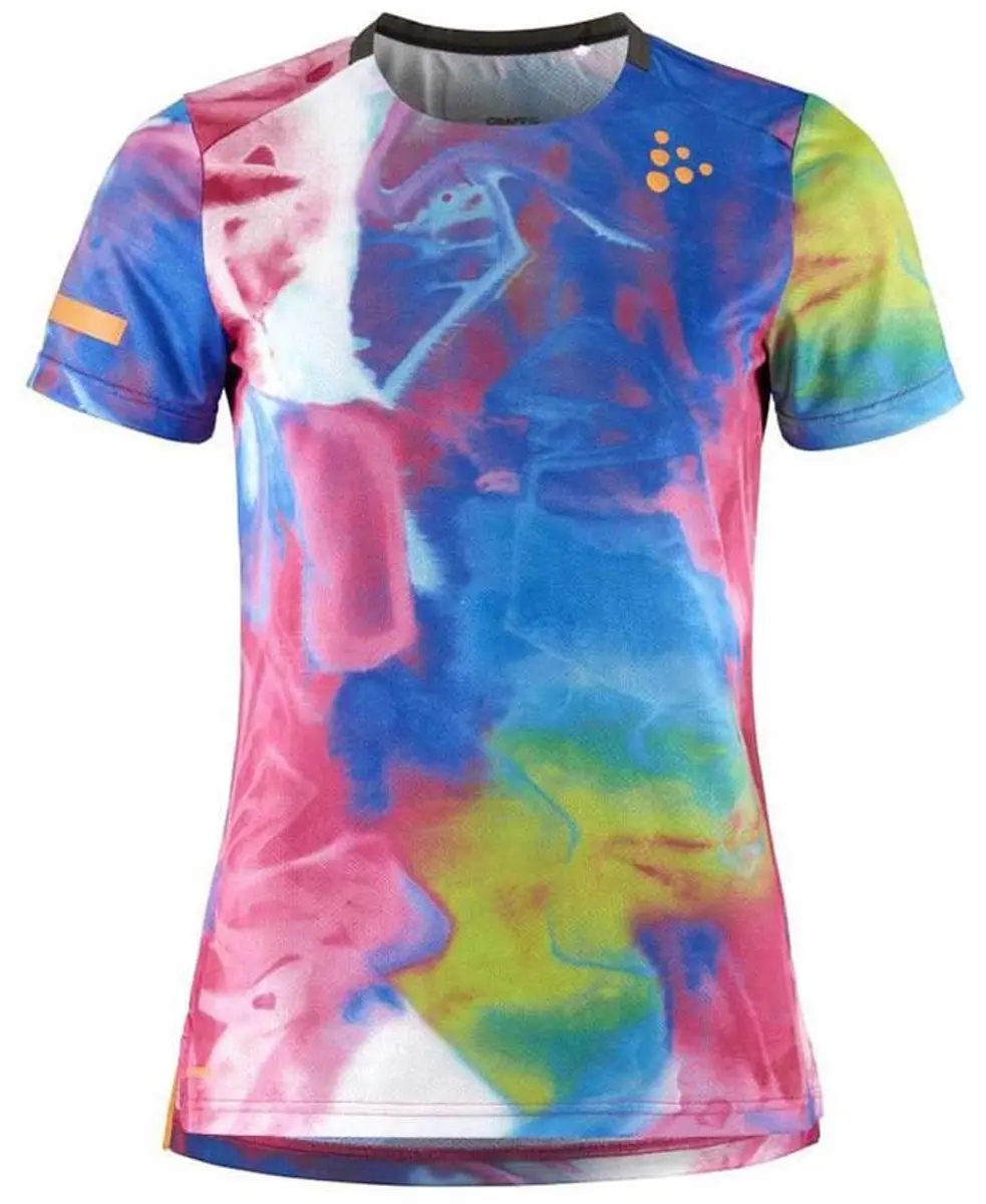 Craft Pro Hypervent Jaquard T-shirt XS - Fuchsia/Multi