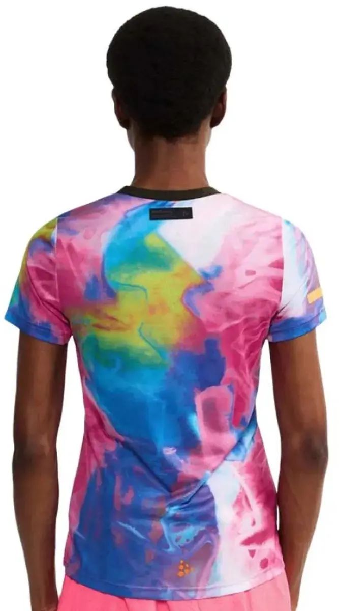 Craft Pro Hypervent Jaquard T-shirt XS - Fuchsia/Multi