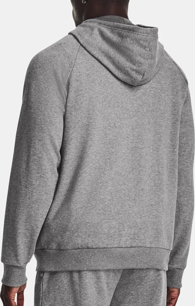 Under Armour Rival Fleece Heren Sporttrui M - Castlerock Light Heather/Wit
