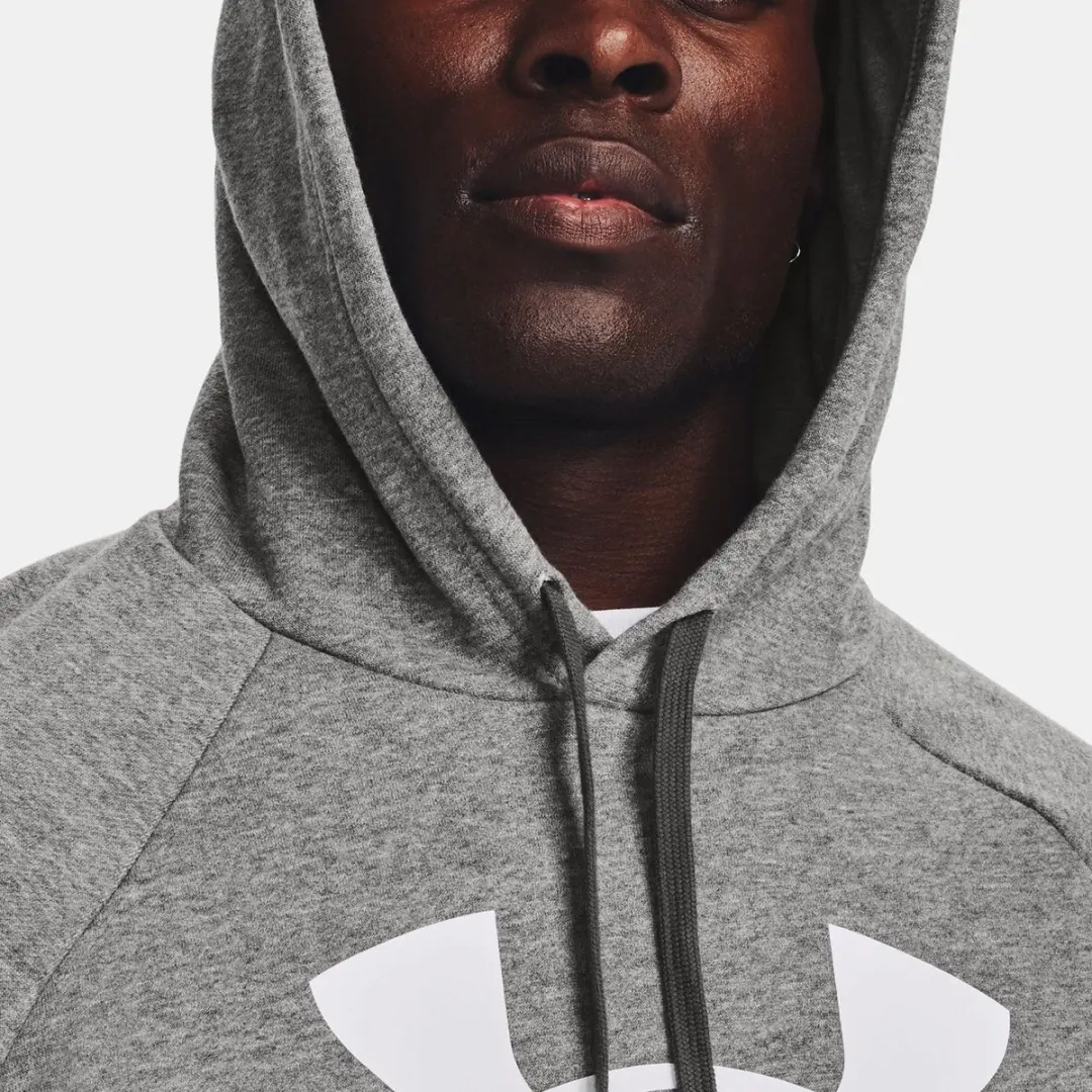 Under Armour Rival Fleece Heren Sporttrui M - Castlerock Light Heather/Wit