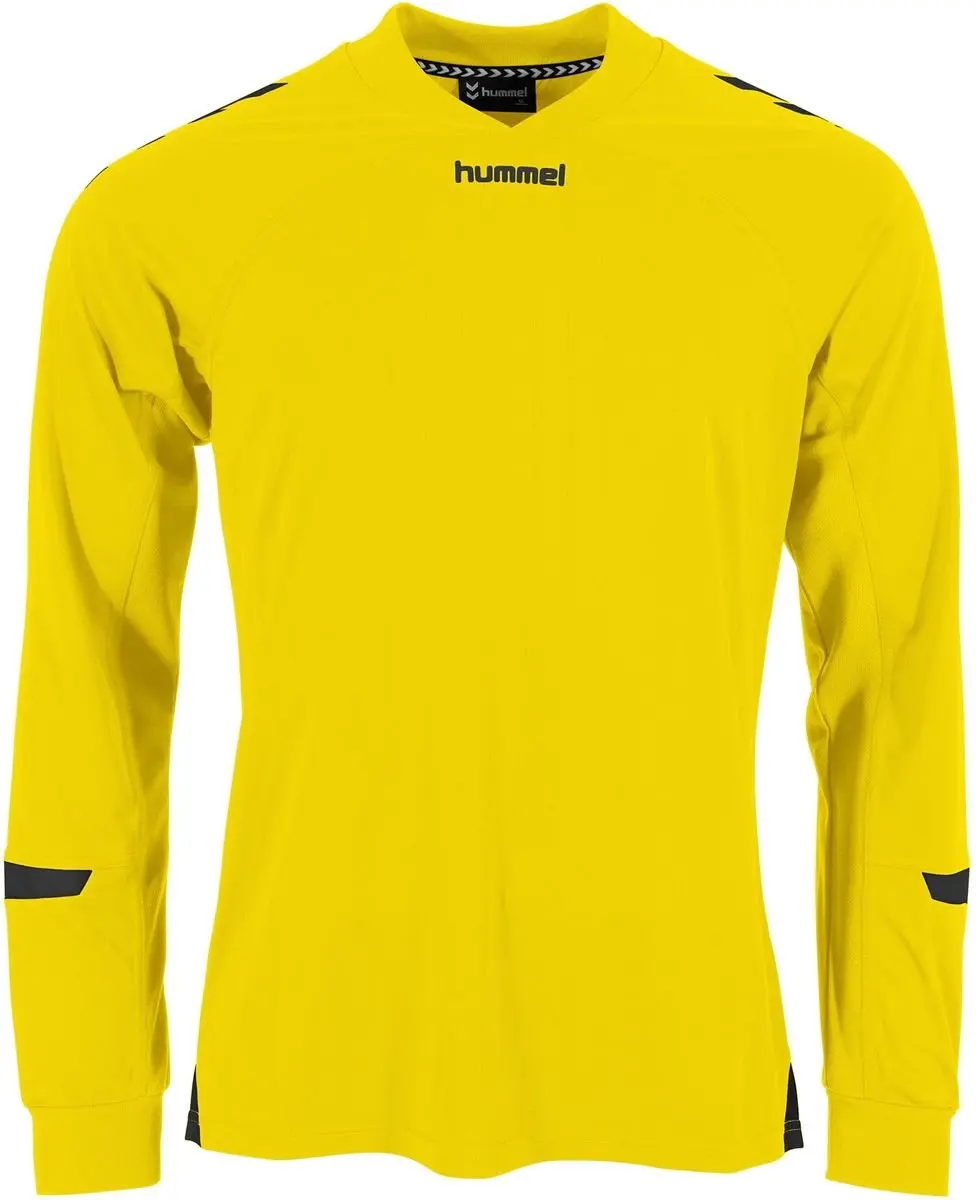 Hummel Fyn Voetbalshirt Lange Mouw Heren - Geel/zwart XXL - afbeelding 6 van 6