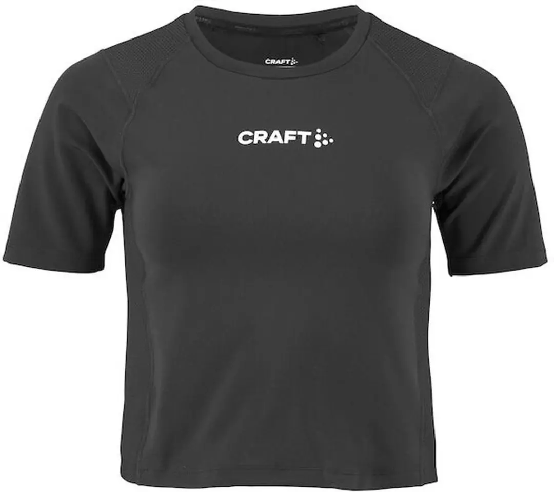 Craft Rush 2.0 Crop Top Dames - L - Zwart