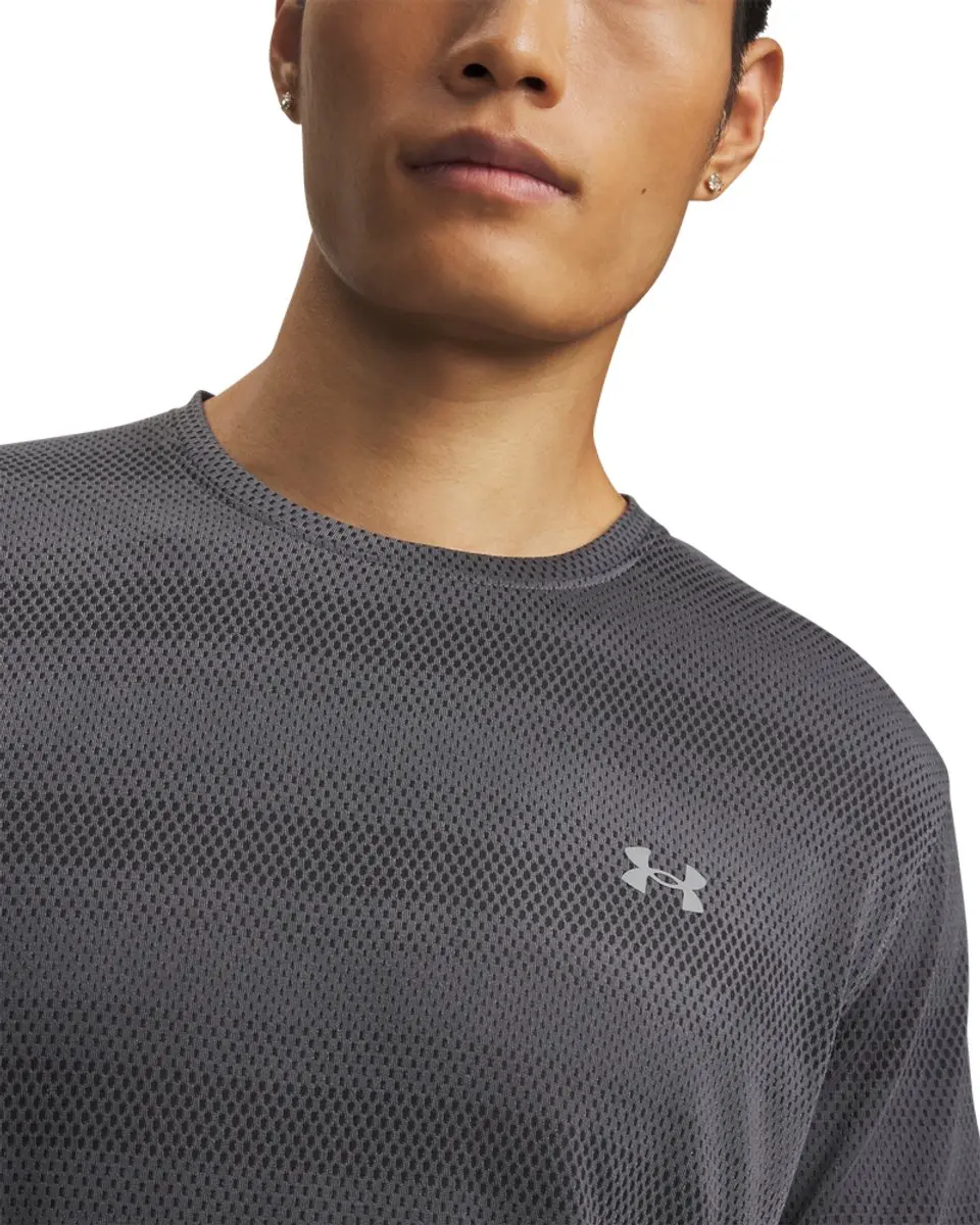 Under Armour UA Velociti SS-GRY Heren Sportshirt - Castlerock Reflecterend