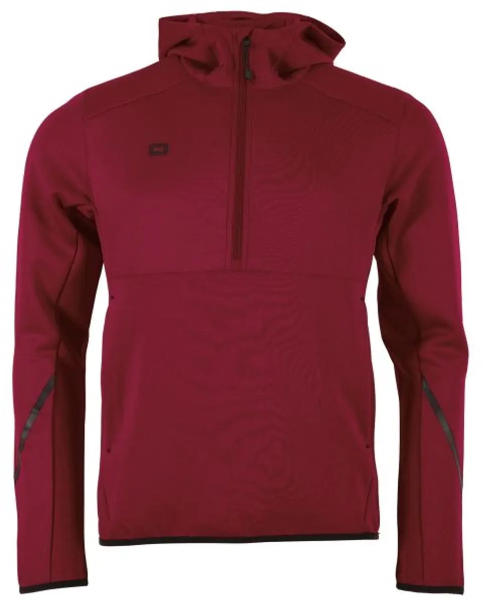 Stanno Plaza Hooded Half Zip Top 164 - Dark Bordeaux Rood - afbeelding 6 van 6