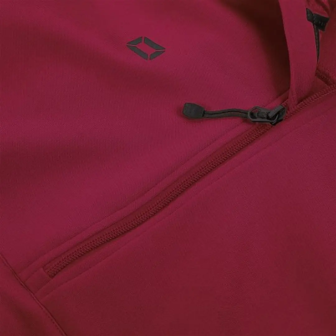 Stanno Plaza Hooded Half Zip Top 164 - Dark Bordeaux Rood
