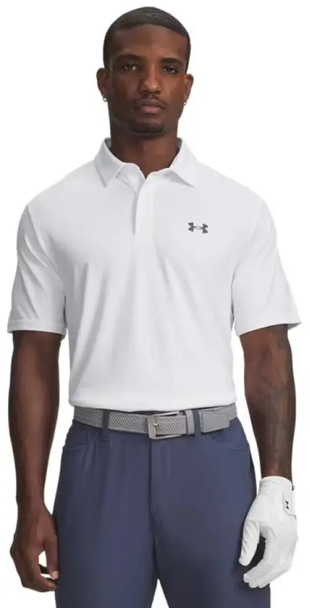 Under Armour Heren Playoff Golf Polo 3.0 Micro Camo Wit M