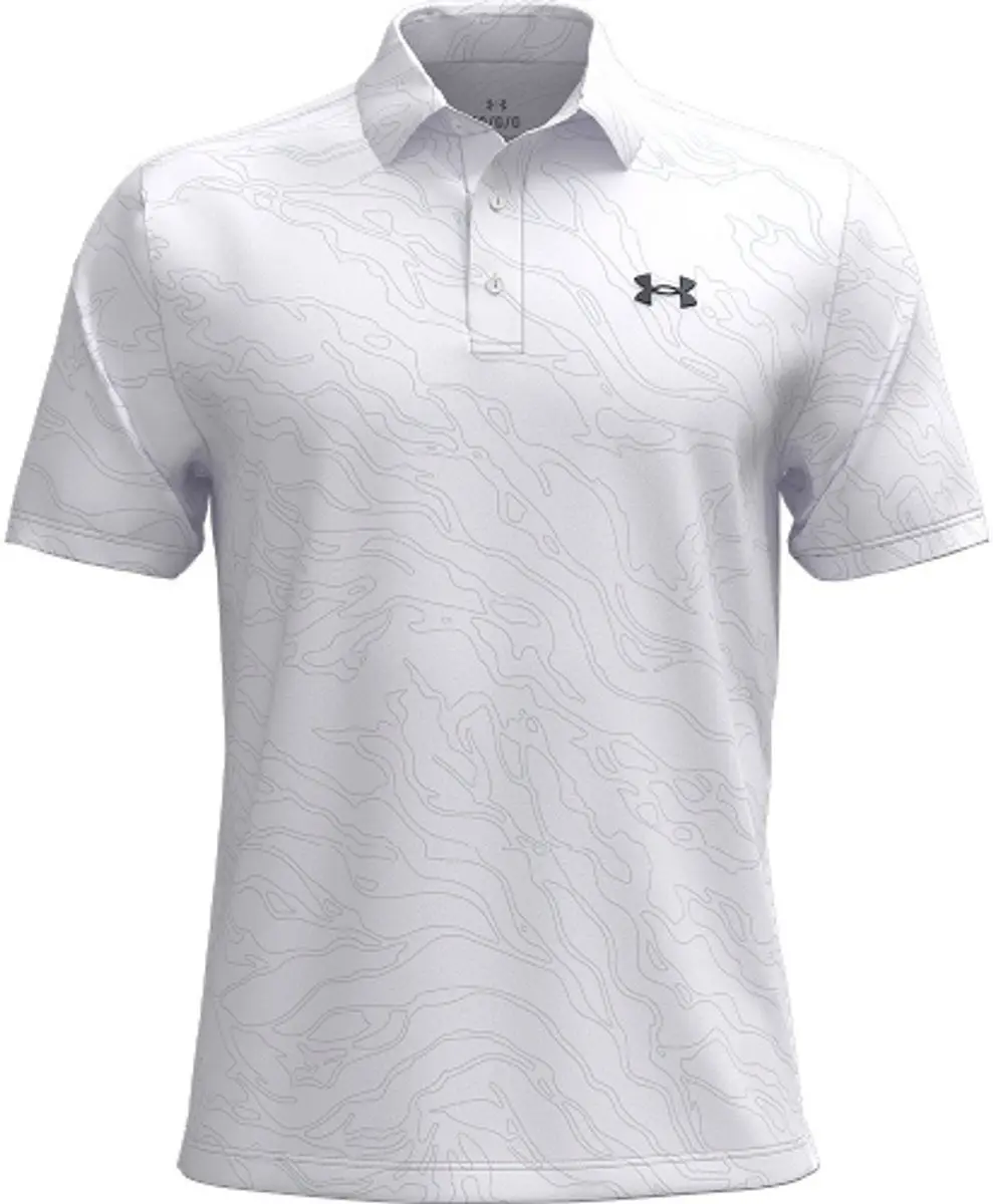 Under Armour Heren Playoff Golf Polo 3.0 Micro Camo Wit M
