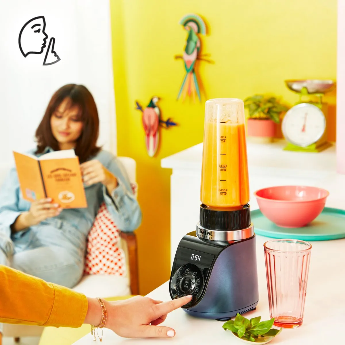 Tefal Blend Up BL19H4 Blender 1000W - Blauw