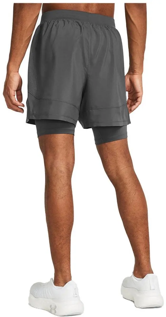 Under Armour UA Launch 5" 2-in-1 Shorts - L - Castlerock