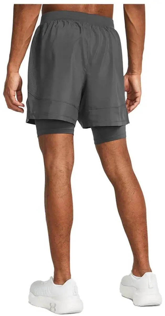 Under Armour UA Launch 5" 2-in-1 Shorts - L - Castlerock