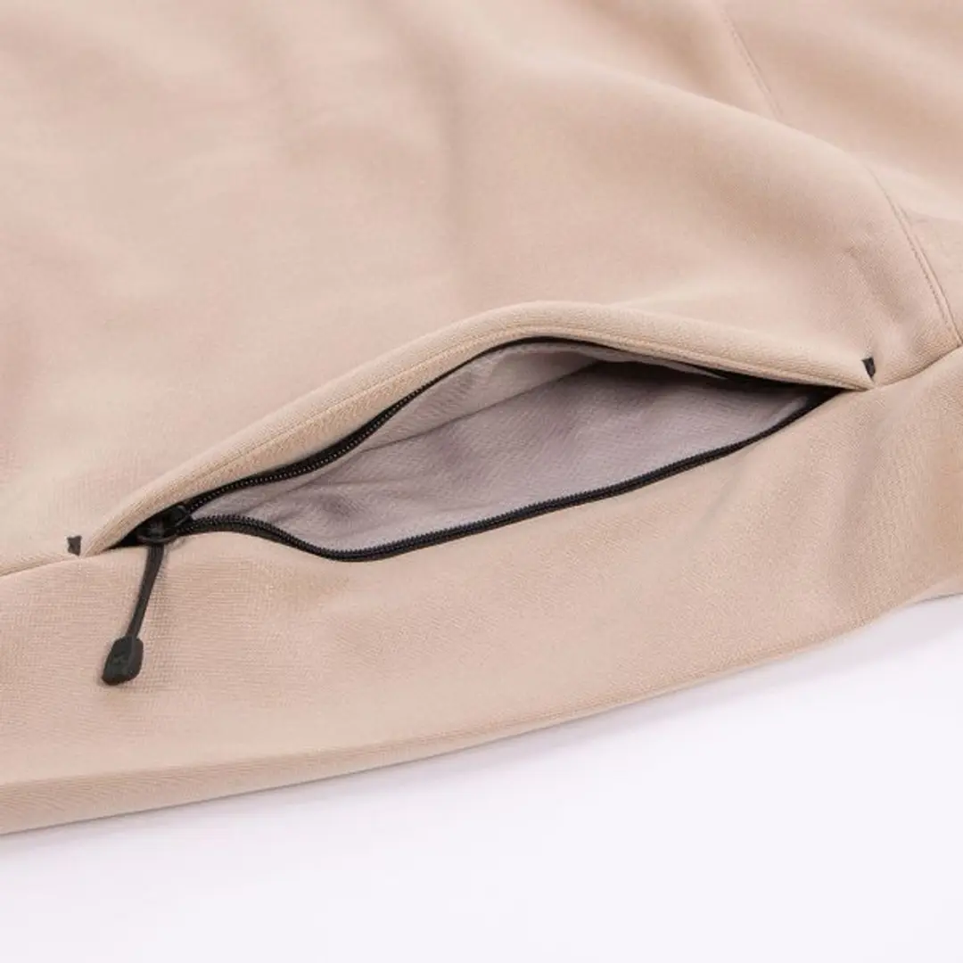 Stanno Plaza Hooded Half Zip Top - M - Beige