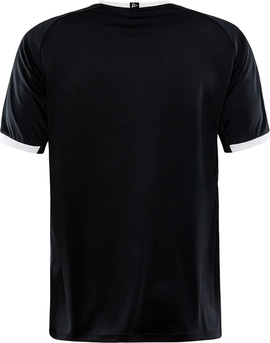 Craft Progress 2.0 Shirt Korte Mouw Heren - M - Zwart/Wit