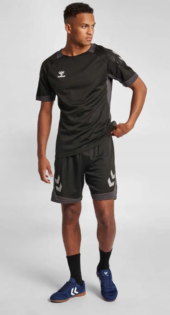 Hummel Sportshirt Zwart - Maat S