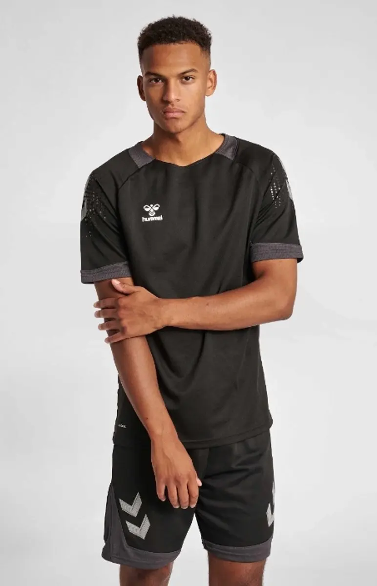 Hummel Sportshirt Zwart - Maat S