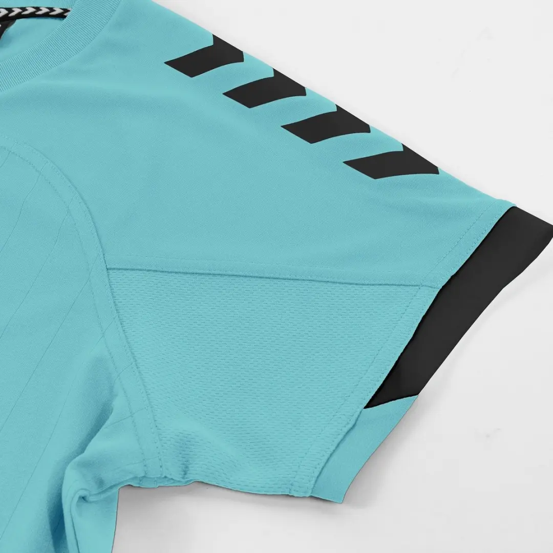 Hummel Fyn Shirt Dames Korte Mouw - Munt/Zwart L - afbeelding 6 van 6
