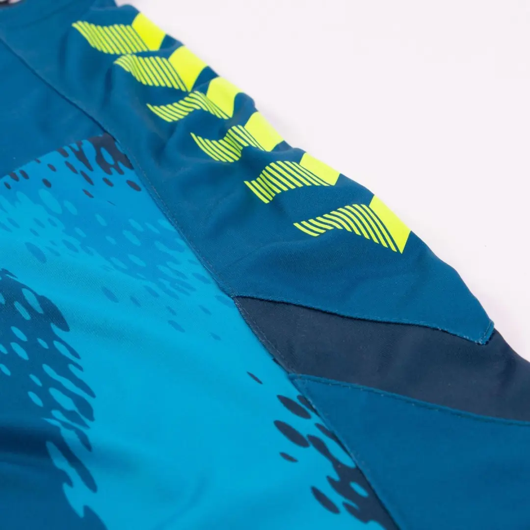 Hummel Bremen Long Sleeve Keeper Set 152 - Sportkleding - Blauw/Petrol/Geel - afbeelding 6 van 6